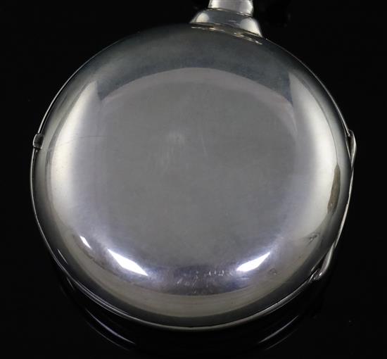 Morris Tobias, London, a George III silver pair-cased keywind rack lever pocket watch, No. 992, Patent,